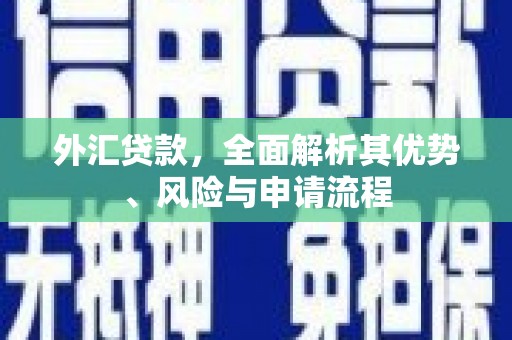 都匀外汇贷款，全面解析其优势、风险与申请流程