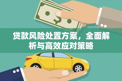 都匀贷款风险处置方案，全面解析与高效应对策略