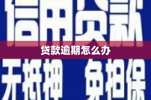 都匀贷款逾期怎么办